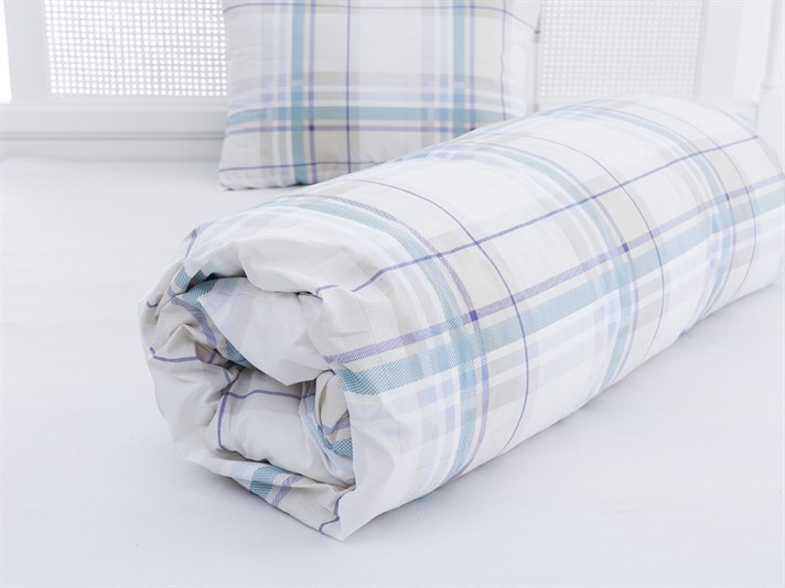 Verificare pastel Cu Bumbac Single Lenjerie De Pat 160x220 cm Seledon