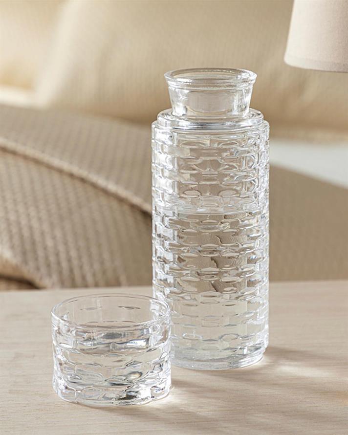 verificat Sticlă Noptieră Carafă 730 ml Transparent