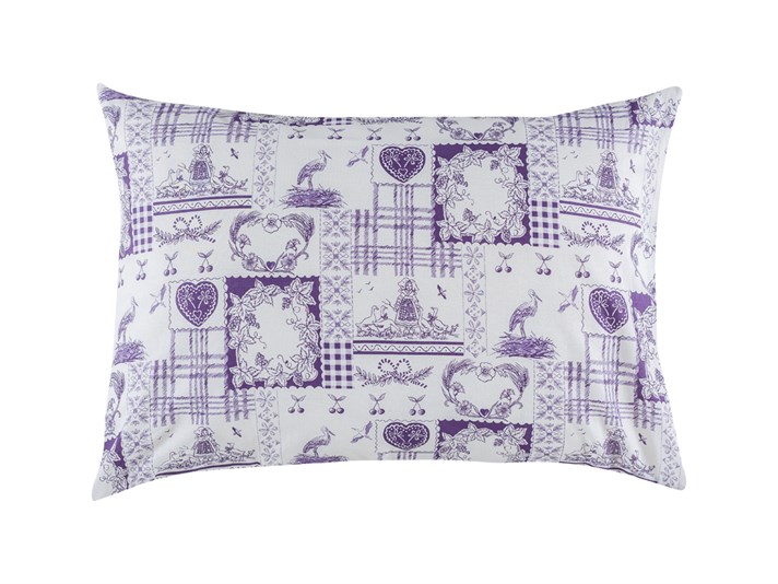 Viața de cabană Cu Bumbac Cu 2 Piese Față De Pernă 50x70 cm Violet