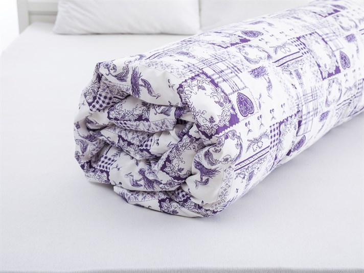 Viața de cabană Cu Bumbac Double Lenjerie De Pat 200x220 cm Violet