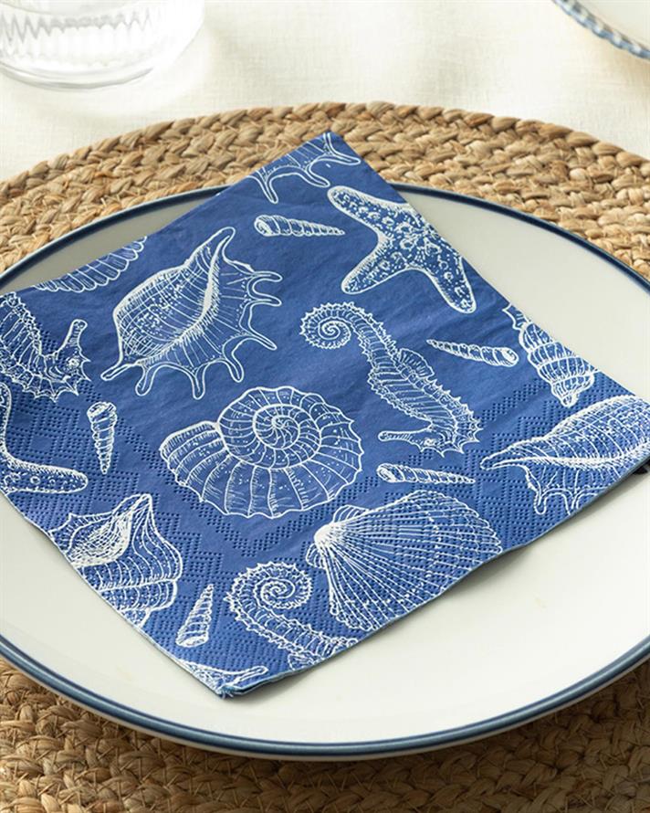 Viața marinărească Cu 20 Piese Șervețele De Hârtie 33x33 cm Bleumarin