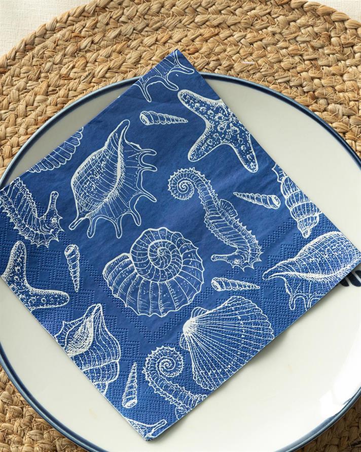 Viața marinărească Cu 20 Piese Șervețele De Hârtie 33x33 cm Bleumarin
