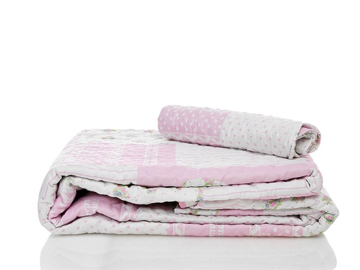 Viața roz Imprimat Single Set Cuverturi Pat 160x240 cm Roz