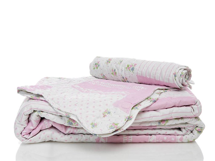 Viața roz Imprimat Double Set Cuverturi Pat 240x260 cm Roz