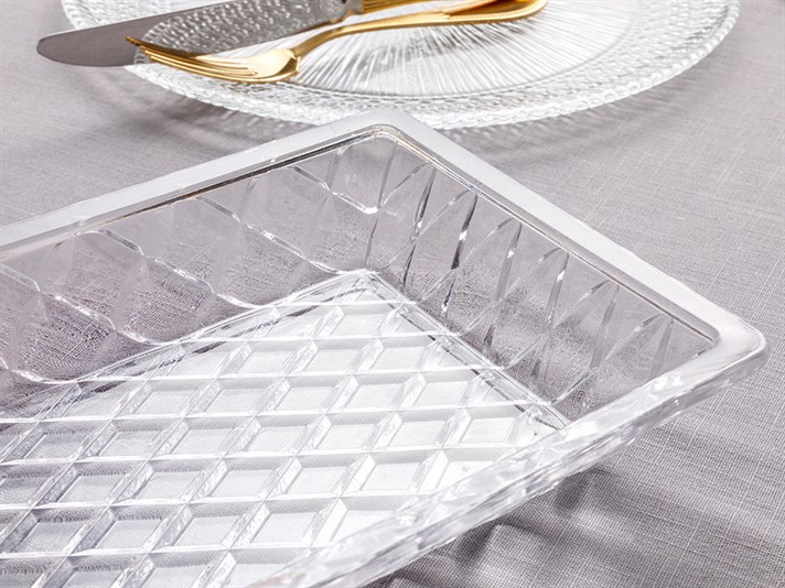 Victory Glass Serving Plate 39 cm Transparent