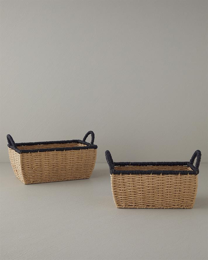 Viena Răchită Coș 33x22x20 cm. Natural