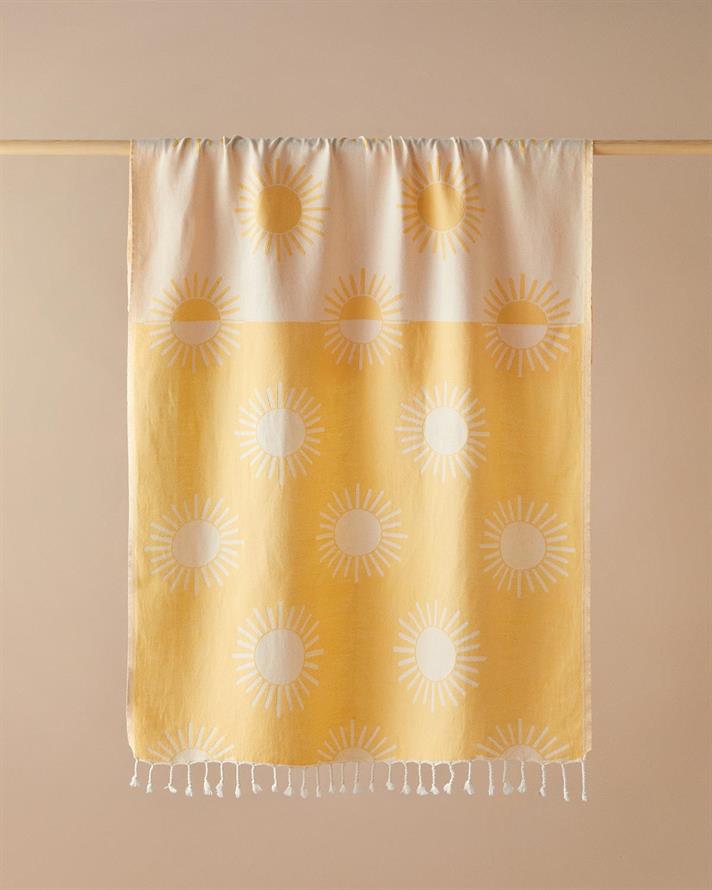 Vina Cu Bumbac Peshtamal 90x150 cm Galben