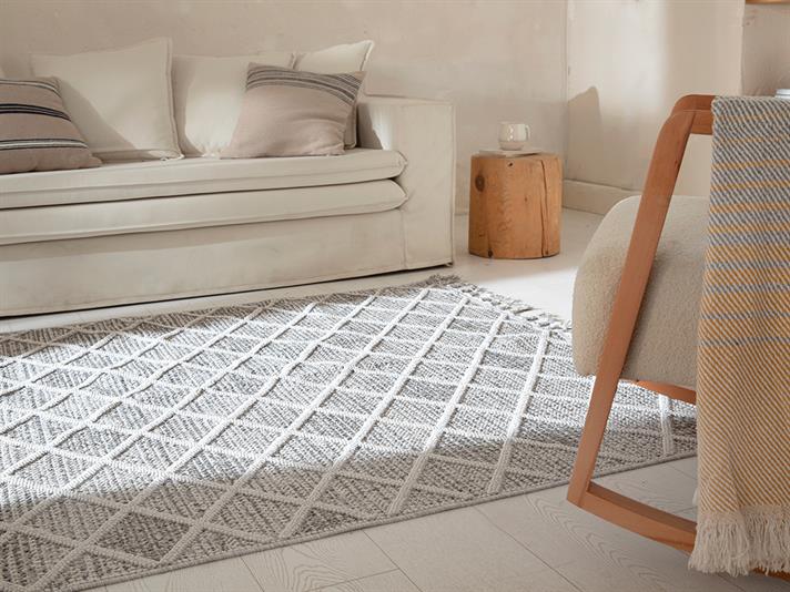 Vincent Covor, Bucle Țesute, 80*150 Cm, Albastru İnchis