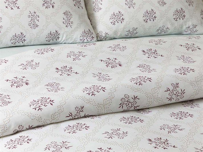 Vintage Floral Cottony  King Size  SET LENJERIE DE PAT 240x220 cm Damson