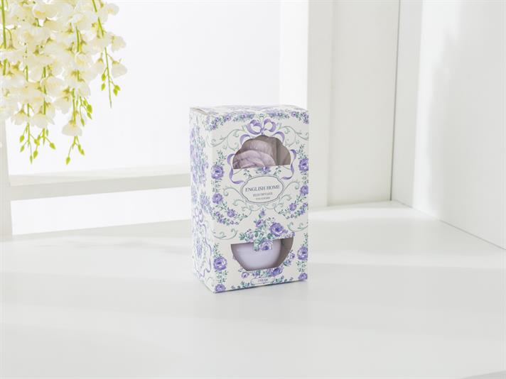 vis Piatră În Formă De Trandafir Parfum De Cameră Cu Bețișoare 80 ml Lila