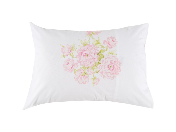 Vis de bujor Cu Bumbac Cu 2 Piese Față De Pernă 50x70 cm Roz