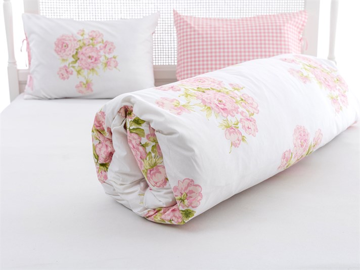 Vis de bujor Cu Bumbac Double Lenjerie De Pat 200x220 cm Roz