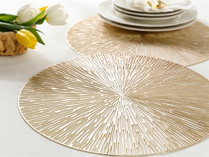 Dream Big PVC 2 Set Place Mat 38 cm Gold