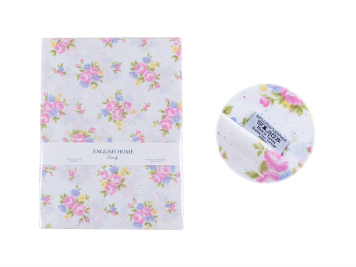 Vis pastel Cu Bumbac Single Lenjerie De Pat 160x220 cm Roz