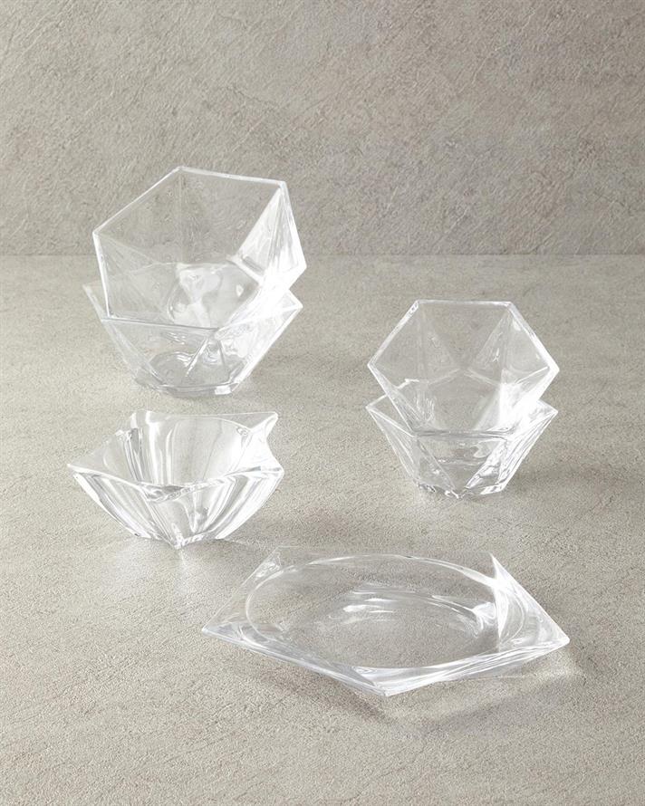 Bol, Vivian, sticla, 14 cm, transparent