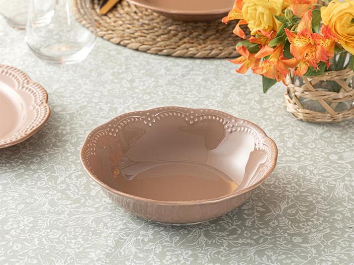 Viyana Porcelain Bowl 20 cm Rose Color