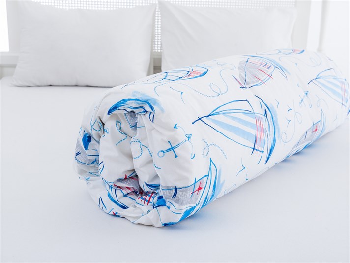 Voiaj albastru Cu Bumbac Double Lenjerie De Pat 200x220 cm Albastru