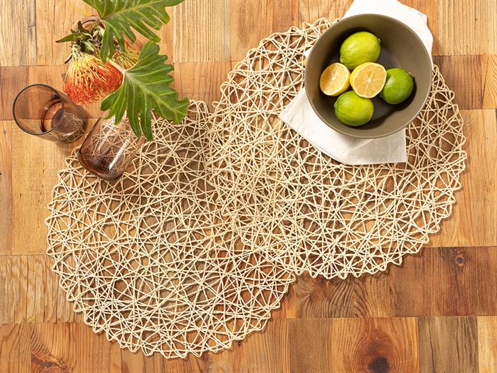 Vue Raffia 2 Set Place Mat 38 cm Natural
