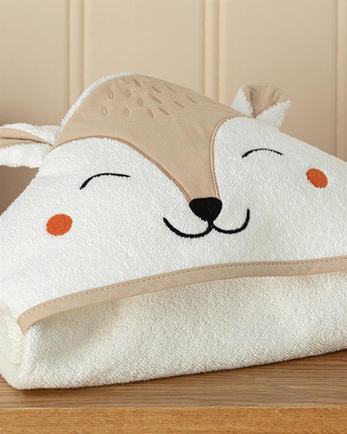 vulpe Bumbac Prosop Bebe 75x75 cm Cafeniu