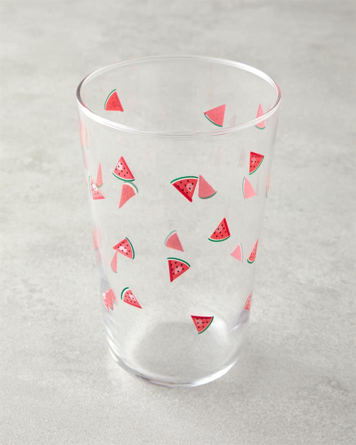 Watermellies Sticlă Cu 3 Piese Pahar 400 ml Roșu
