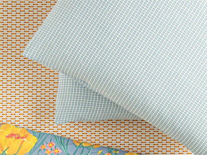 Wave Dots Față De Pernă Set 2, Ușor De Calcat, 50*70 Cm, Albastru Colbalt