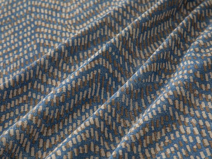 Wave Stripe Cu Bumbac Small Single Set Lenjerie De Pat 140x200 cm + 80x80 cm Albastru