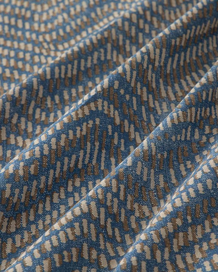 Wave Stripe Cu Bumbac King Size Set Lenjerie De Pat 240x220 cm Albastru