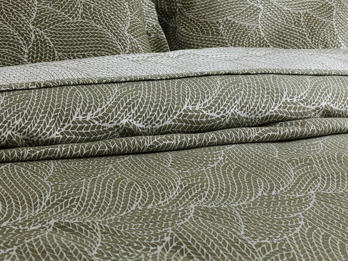 Wavy Bunch  Jacard Persoană dublă  SET CUVERTURĂ DE PAT 240x250 cm Mint-lilac-roz