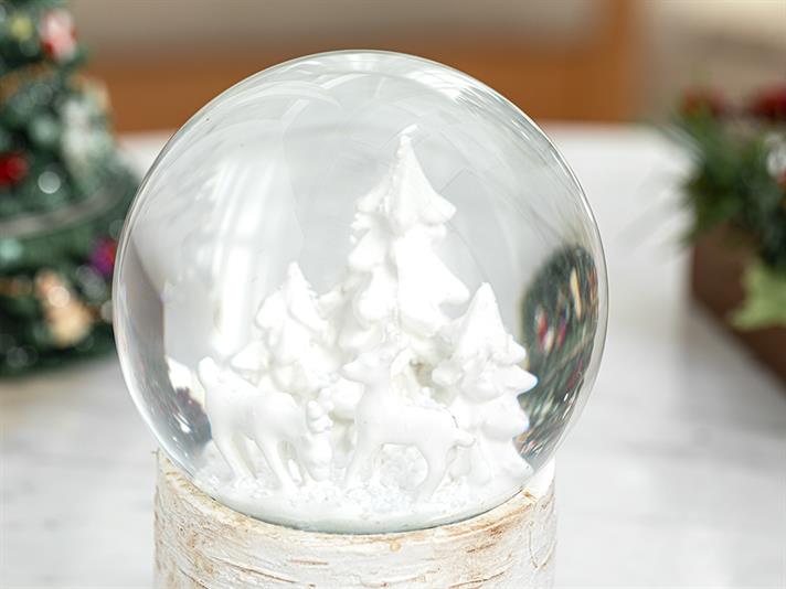 White Woodland Cutie De Muzică , 10,5*10,5*14,3 Cm, Argintiu