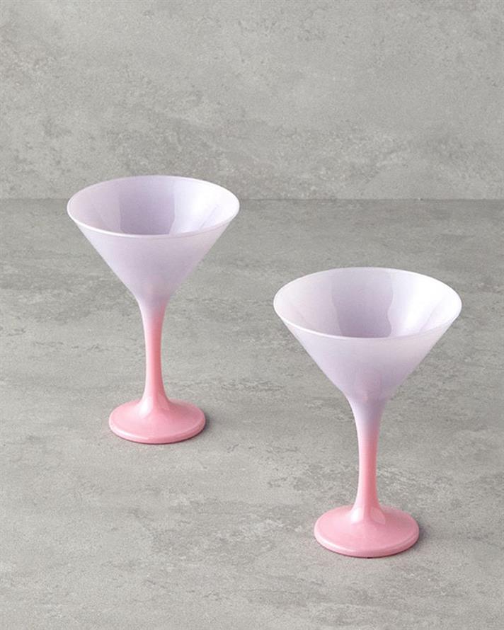 Sticlă 2 piese 2 persoane Cană 175 ml Roz - Lila
