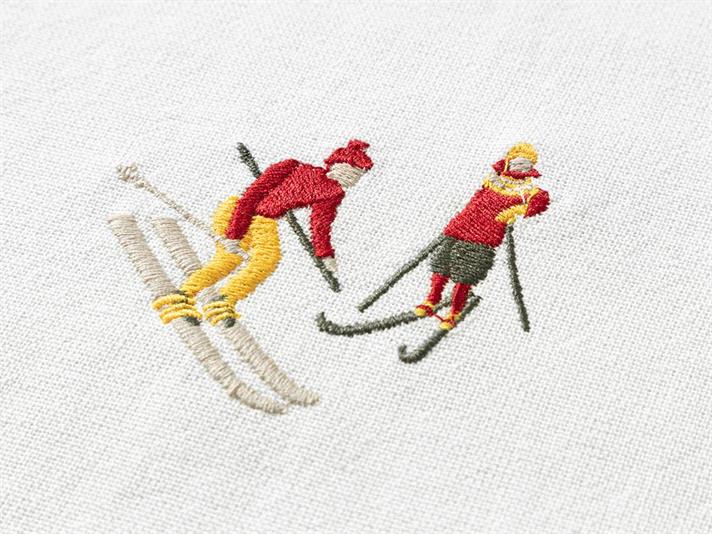 Winter Enjoy Cotton Place Mat 30x45 cm Cream