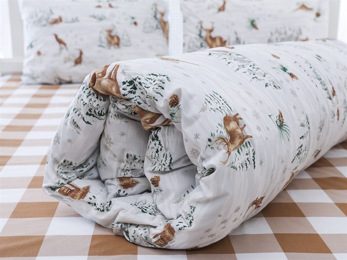 Winterlif la Cu Bumbac Single Lenjerie De Pat 160x220 cm Bej