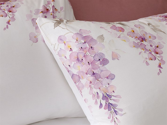 Wisteria pură Cottony Set 2  FAȚĂ DE PERNĂ 50x70 cm Violet.