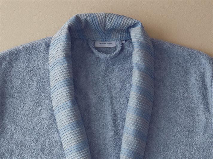 Halat de baie, Wolin, bumbac-poliester, L-XL, bleu