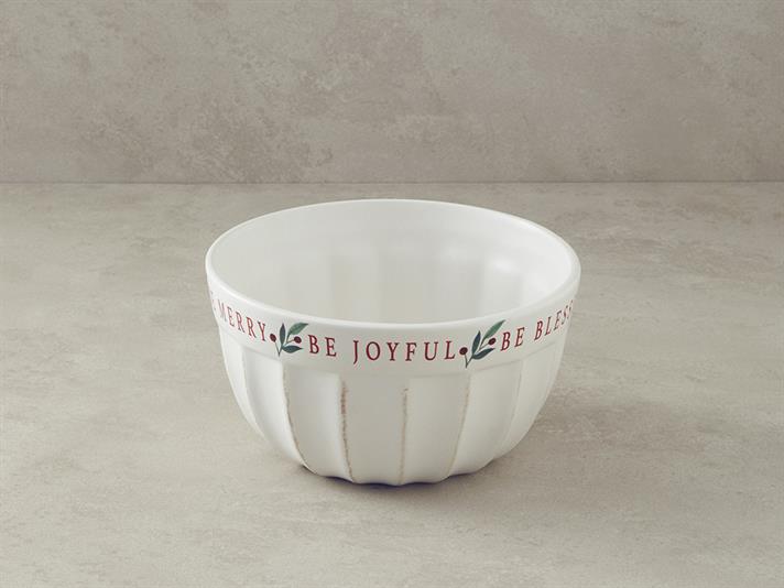 Bol, Wonderful Year, ceramică, 20 cm, alb