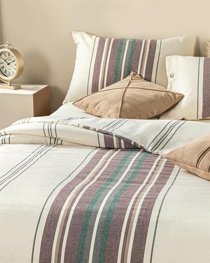 de lemn Natural Vopsit în Fire King Size Set Lenjerie De Pat 240x220 cm Bordo