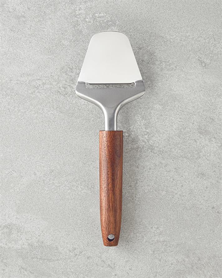 Woody Cheese Oțel Aparat Pentru Decojirea Brânzei Ustensilă Bucătărie 23 cm Cafeniu