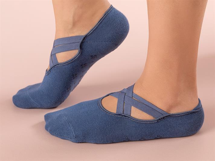 Yoga Mood Cotton Women Sports Socks 36-40 Dark Blue.