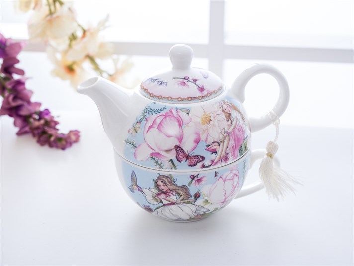 Peri Porcelain Pot Set Blue