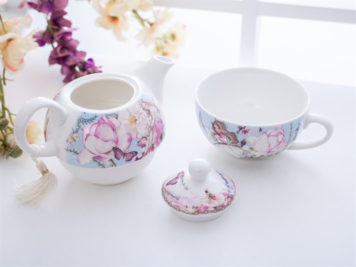 Peri Porcelain Pot Set Blue