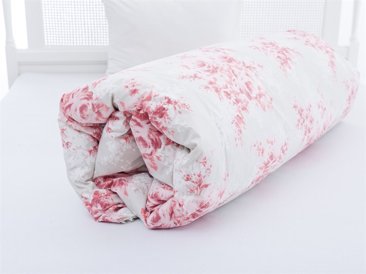 Zăpada a crescut Cu Bumbac Single Lenjerie De Pat 160x220 cm Culoarea Trandafirului Uscat.
