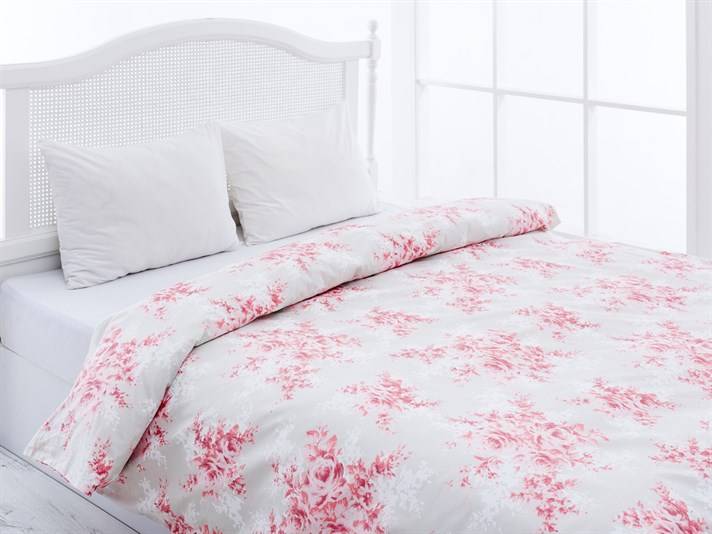 Zăpada a crescut Cu Bumbac Double Lenjerie De Pat 200x220 cm Culoarea Trandafirului Uscat.