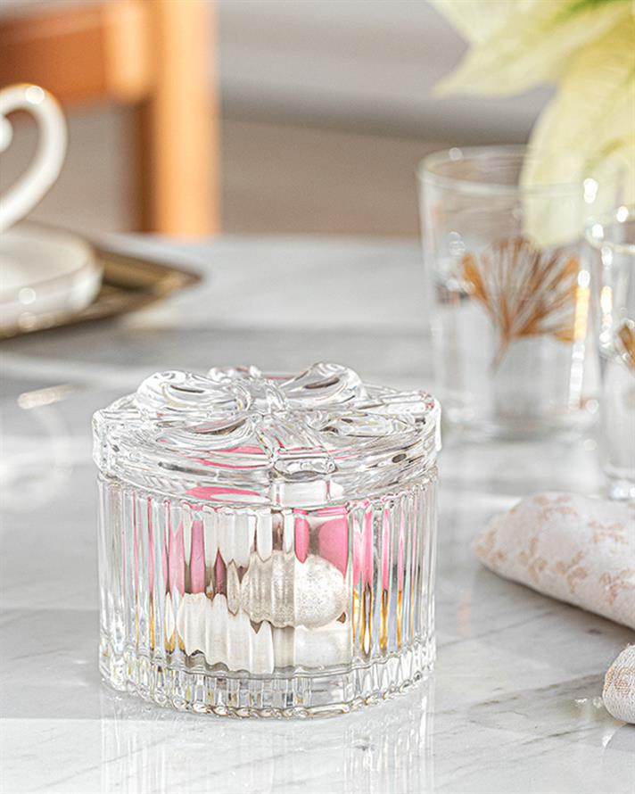 Aris Glass Sugar Bowl 8x7 cm Transparent