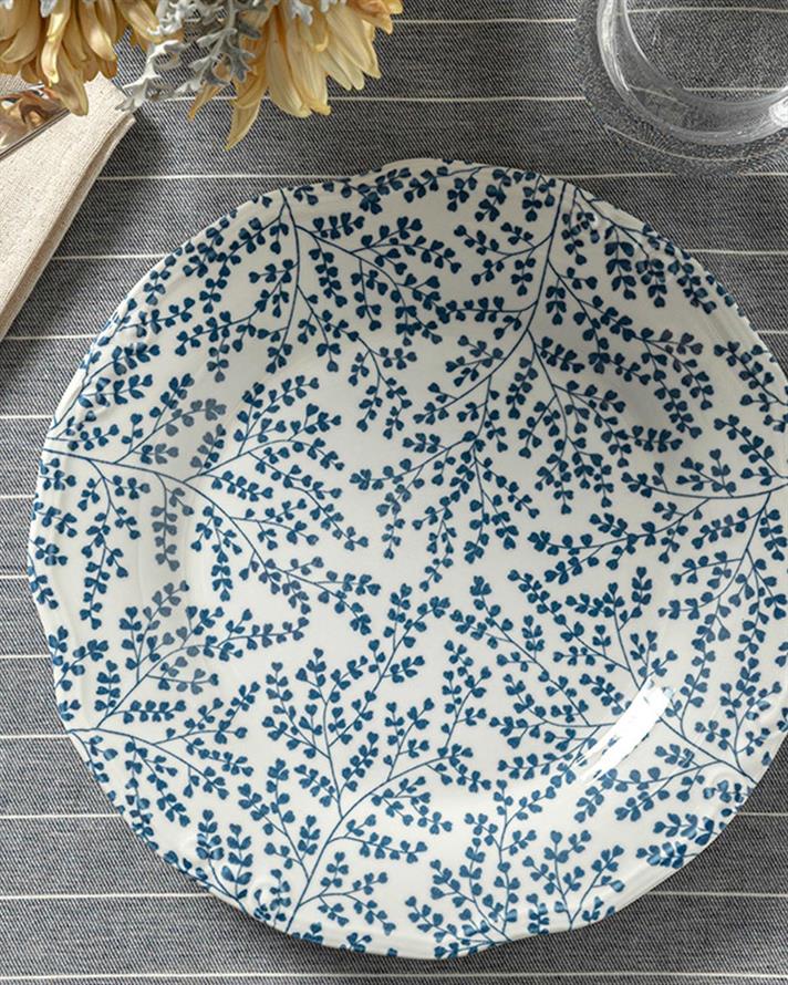 Zebra Porcelain Service Plate 25 cm Blue