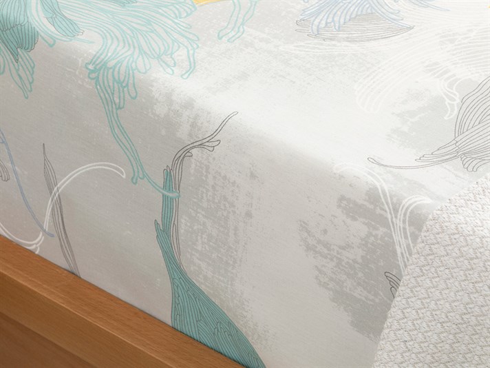 Zen Cu Bumbac Double Cearșaf 240x260 cm Bej