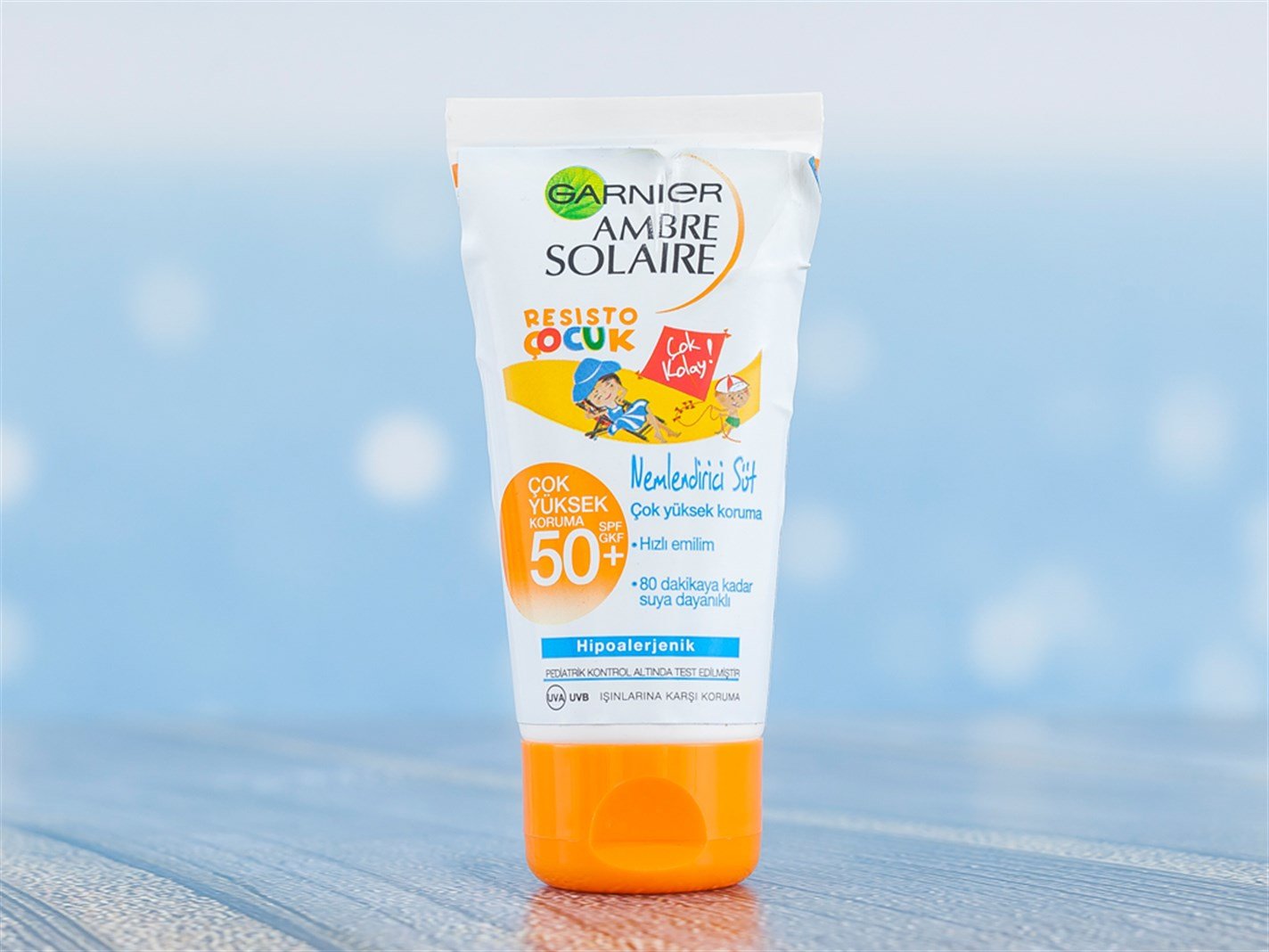Ambre Solaire 50 SPF Kids CREMĂ DE PLAJĂ 50 ml. White | English Home Ro
