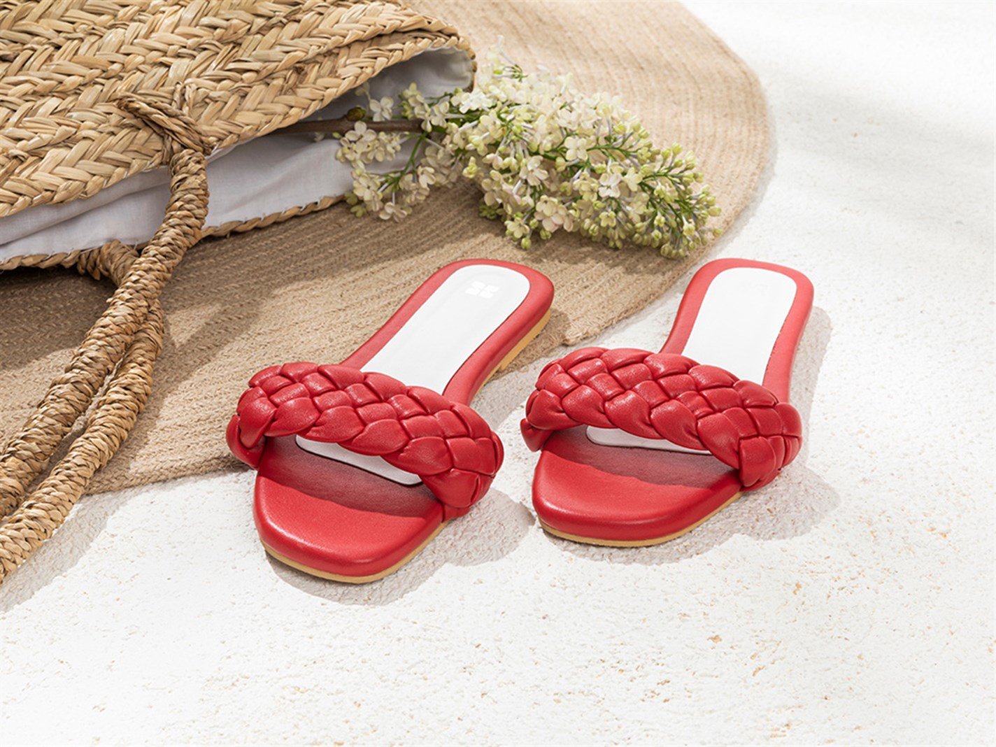 Linda Slippers Sandals 36 Red | English Home Ro