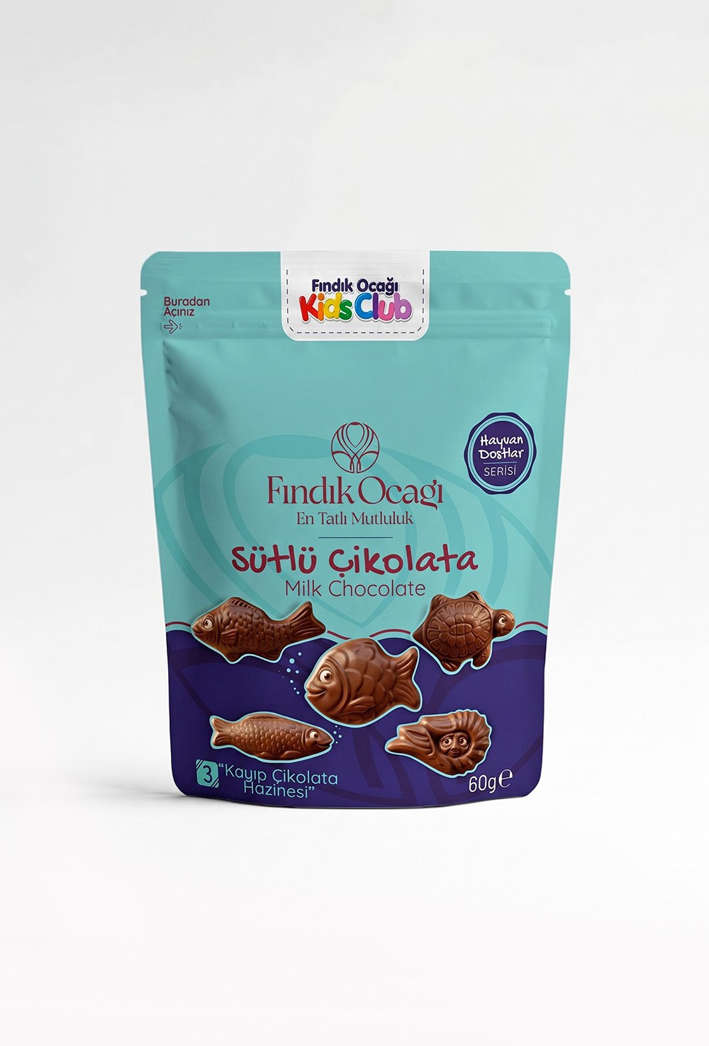 3 - Kayıp Çikolata Hazinesi Doypack - Sütlü Çikolata 60 g