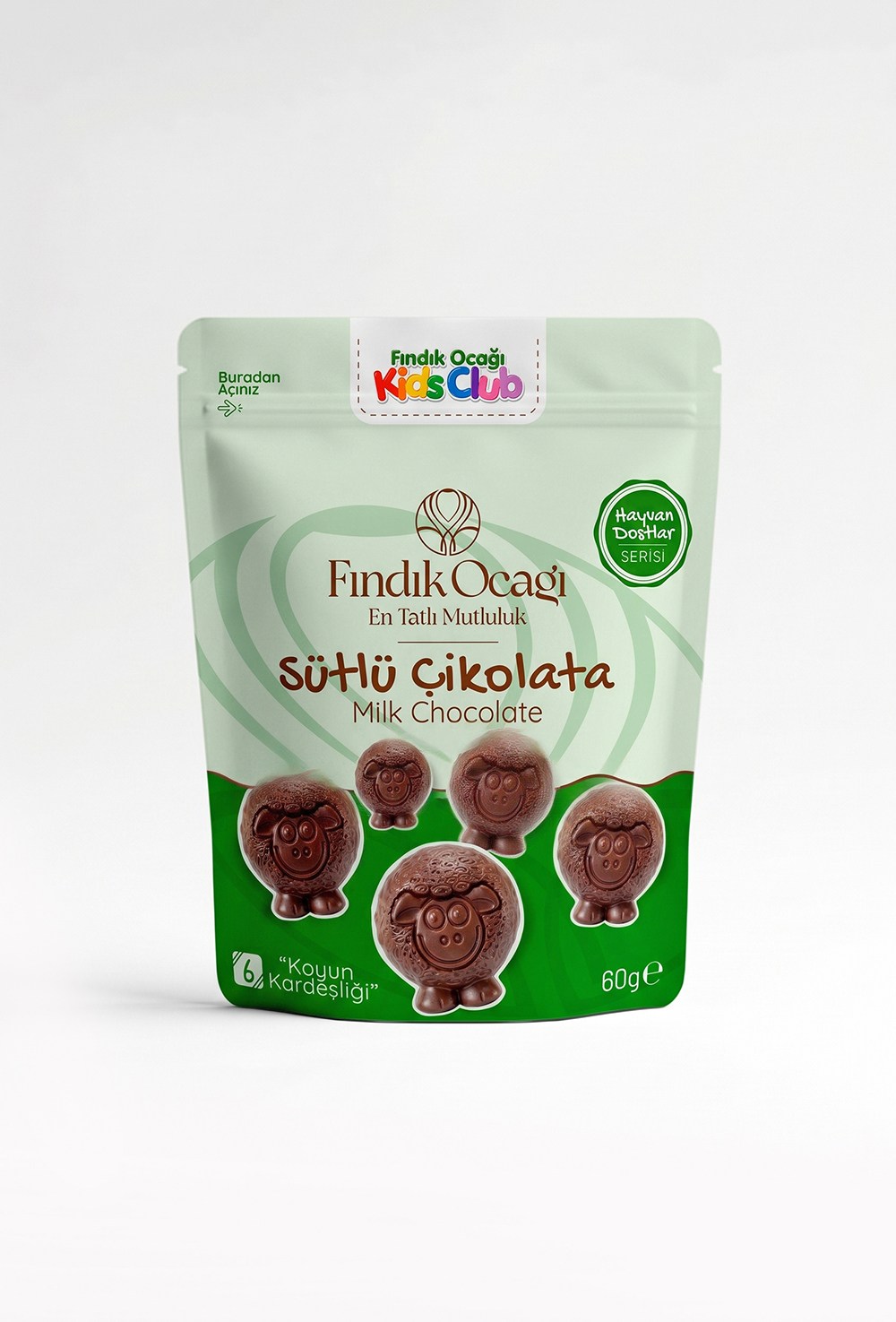 6 - Koyun Kardeşliği Doypack - Sütlü Çikolata 60 g