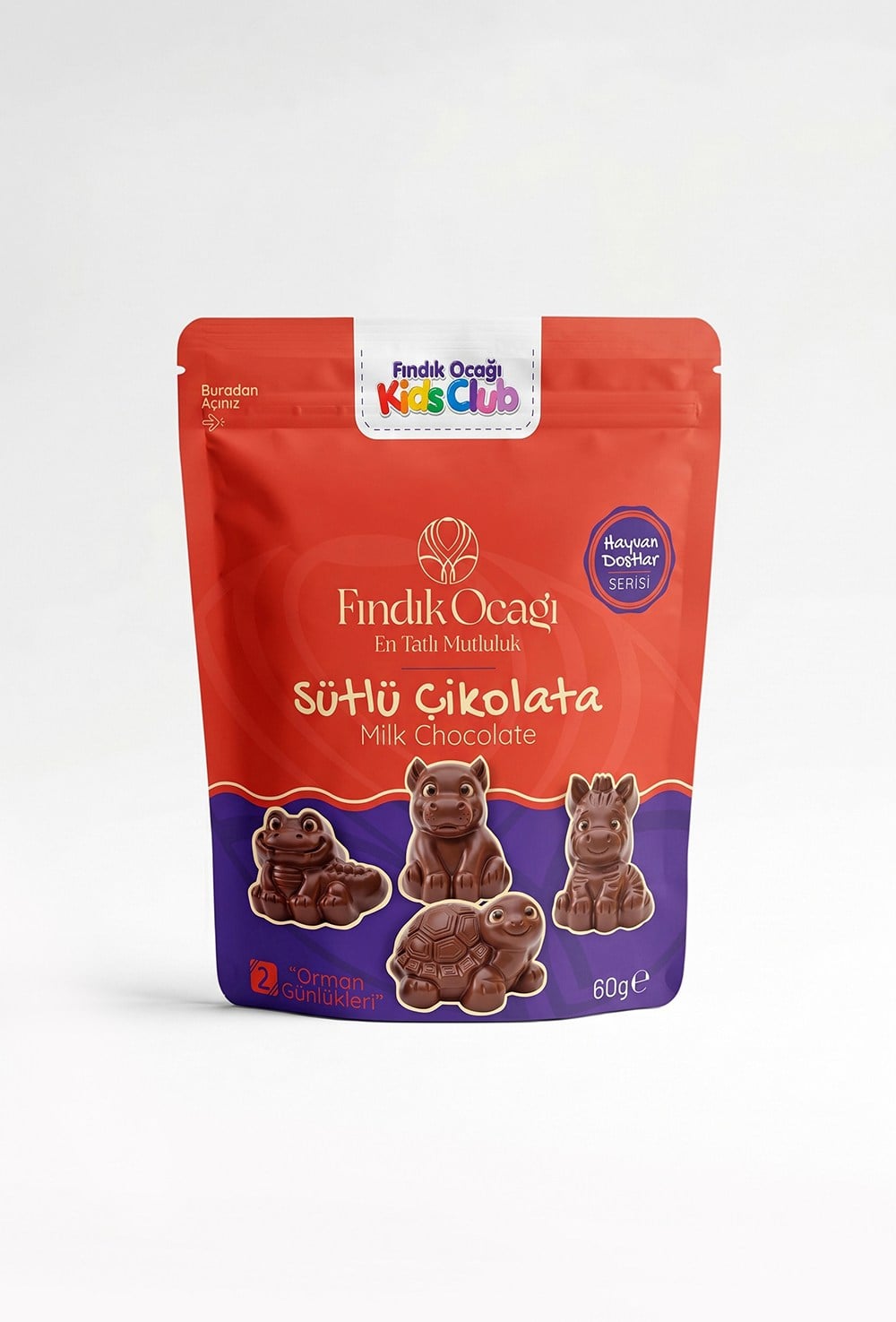 2 - Orman Günlükleri Doypack - Sütlü Çikolata 60 g
